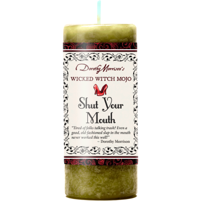 Wicked Witch Mojo Shut your Mouth Candle